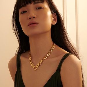 JENNY BIRD. VERA CHAIN NECKLACE in GOLD.